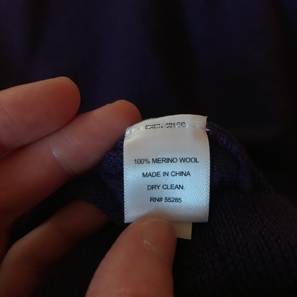 Express Crew Neck Sweater in Purple - Picture 5 of 5